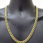 Real 14k Yellow Gold Miami Cuban Link Chain 11mm 24" Necklace Box Lock