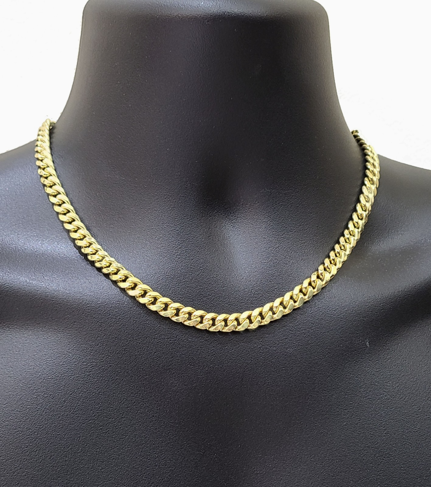 14k Yellow Gold Miami Cuban Link Chain 8mm 20" Necklace Box Lock REAL