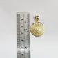 Real 10k Gold Mayan Calendar Circular Charm Pendant 10kt Yellow Gold