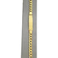 Real 10K Yellow Gold Cuban Curb Link ID Bracelet 8-8.5 Inches 8mm 10kt Gold