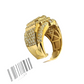 Real 10k Yellow Gold Diamond Ring White Genuine 4.09CT Diamonds 10kt Size 10