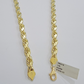10k Yellow Gold Rope Chain Necklace 24 Inch 8mm Diamond Cuts Men's REAL 10KT