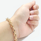 Real 10kt Solid Rose Gold Rope Bracelet Unisex 8.5'' Inches 7mm