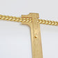 14k Yellow Gold Miami Cuban Link Chain 10mm 22" Necklace Box Lock Real 14kt