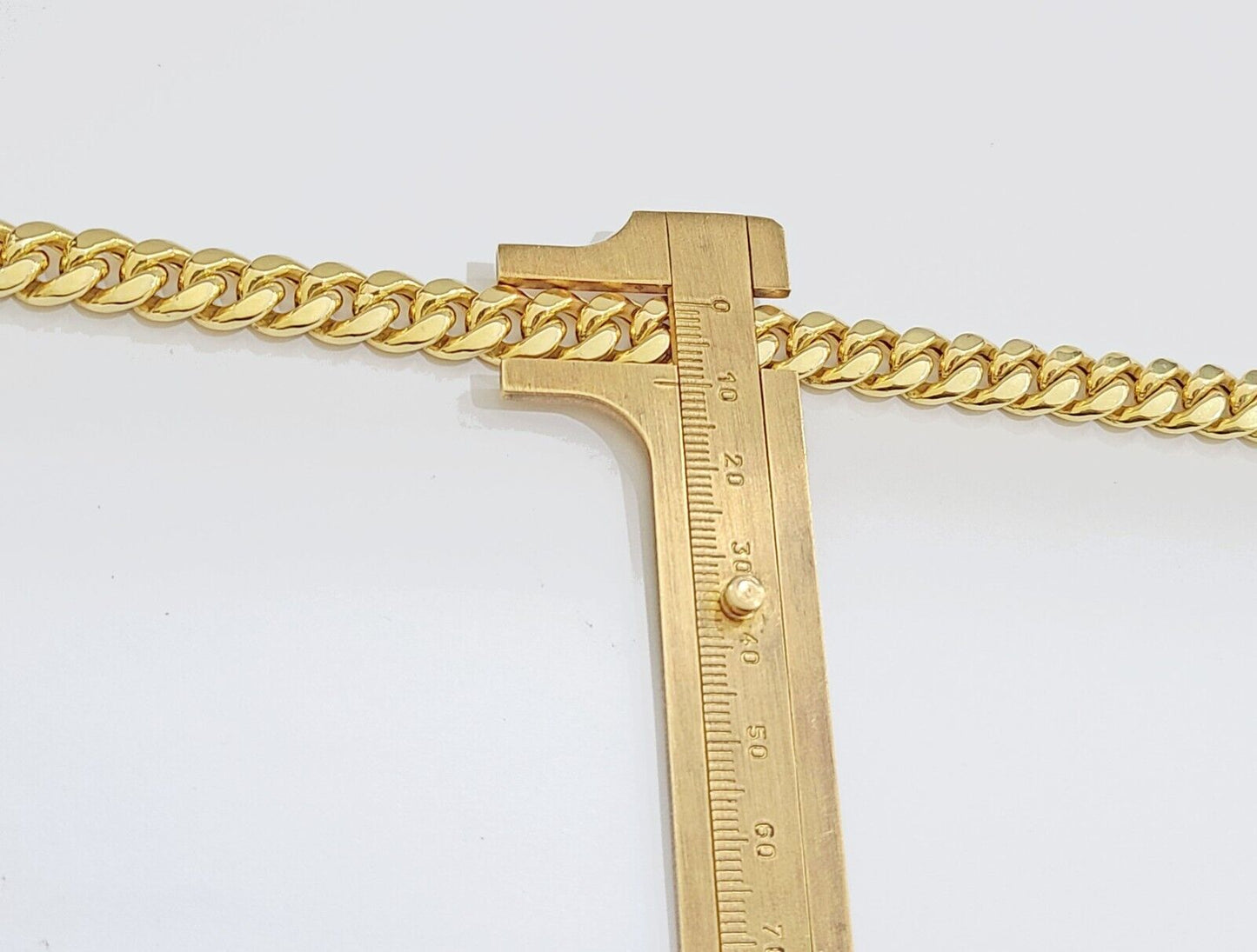 14k Yellow Gold Miami Cuban Link Chain 10mm 22" Necklace Box Lock Real 14kt