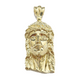 10k Gold Jesus Head Charm Rope Chain Necklace 6mm 30'' Set & Pendant 10kt REAL