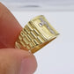 Real 10k Gold Men's Ring Cross size 10. 5 Yellow Gold Male Casual Pinky Band