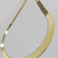 Real 10k Yellow Gold 12mm Herringbone Chain Necklace 24'' Inch Lobster lock Mens