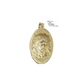 10k Gold Circular Jesus Head Charm Rope Chain Necklace 3mm 24'' Set Pendant 10kt
