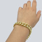 Real 10k Yellow Gold 11mm Miami Cuban Link Bracelet 9" inch For Men's