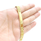 Real 10k Yellow Gold 8mm Nugget ID Bracelet 9" inch 10kt Unisex Men Women