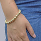 Real 10k Yellow Gold 9mm Moon Cut Bracelet 8''inch 10kt Unisex