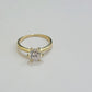 10k Yellow Gold Ring Ladies Solitaire Engagement Wedding Band REAL Women SZ 7