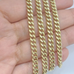 10kt Yellow Gold Miami Cuban Link Chain 10k Necklace 20 Inches 4mm Box Lock Real