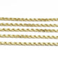 Real 10K Yellow Gold Rope Chain 7mm  Necklace  18-30'' Inches Lobster Lock 10kt