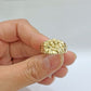 Real 14k Gold Men's Ring Nugget Size 10.5 14kt Yellow Gold Unisex