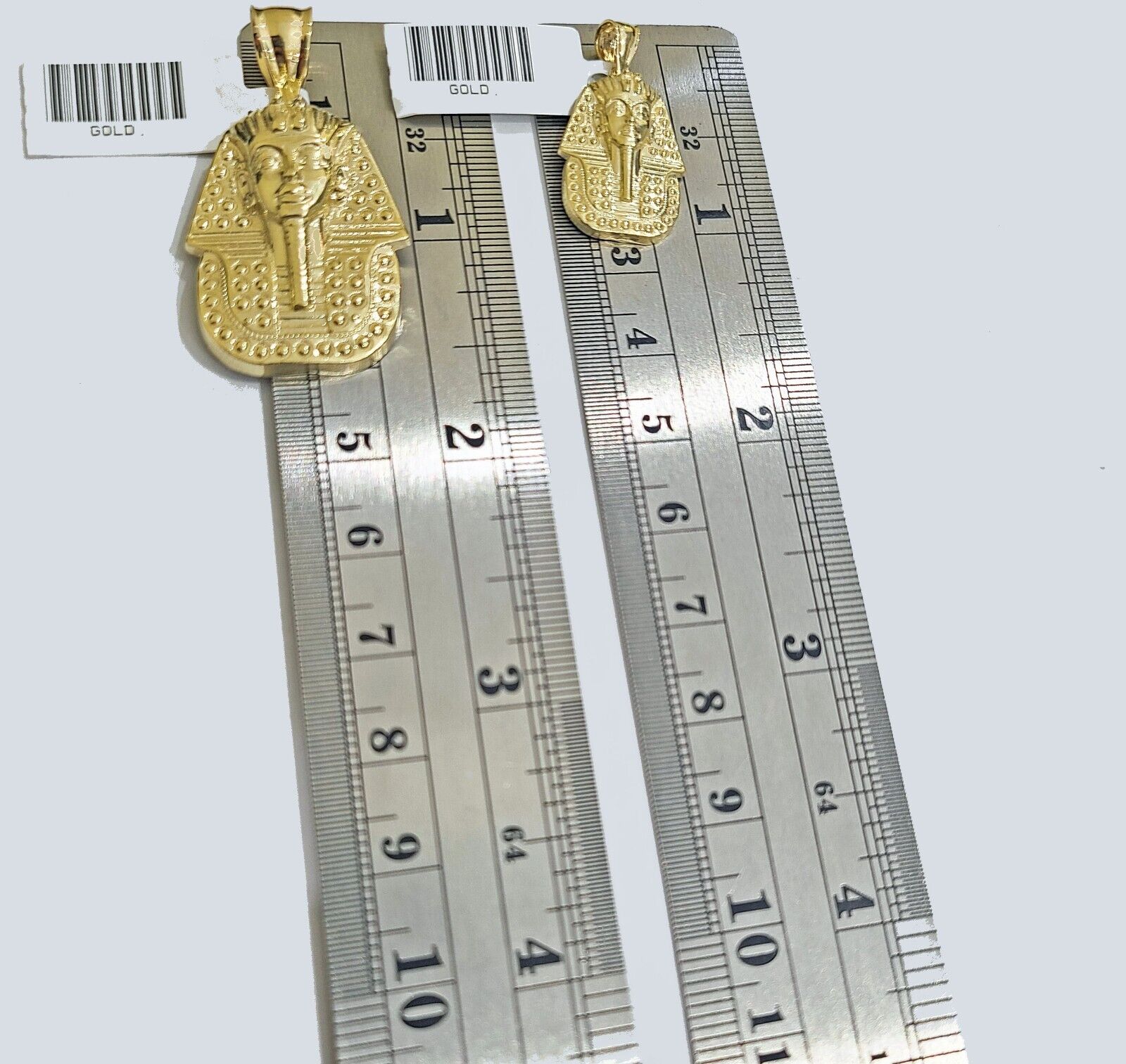 Certified 10K Yellow Gold Hindu Goddess Lakshmi Luxmi Pendant