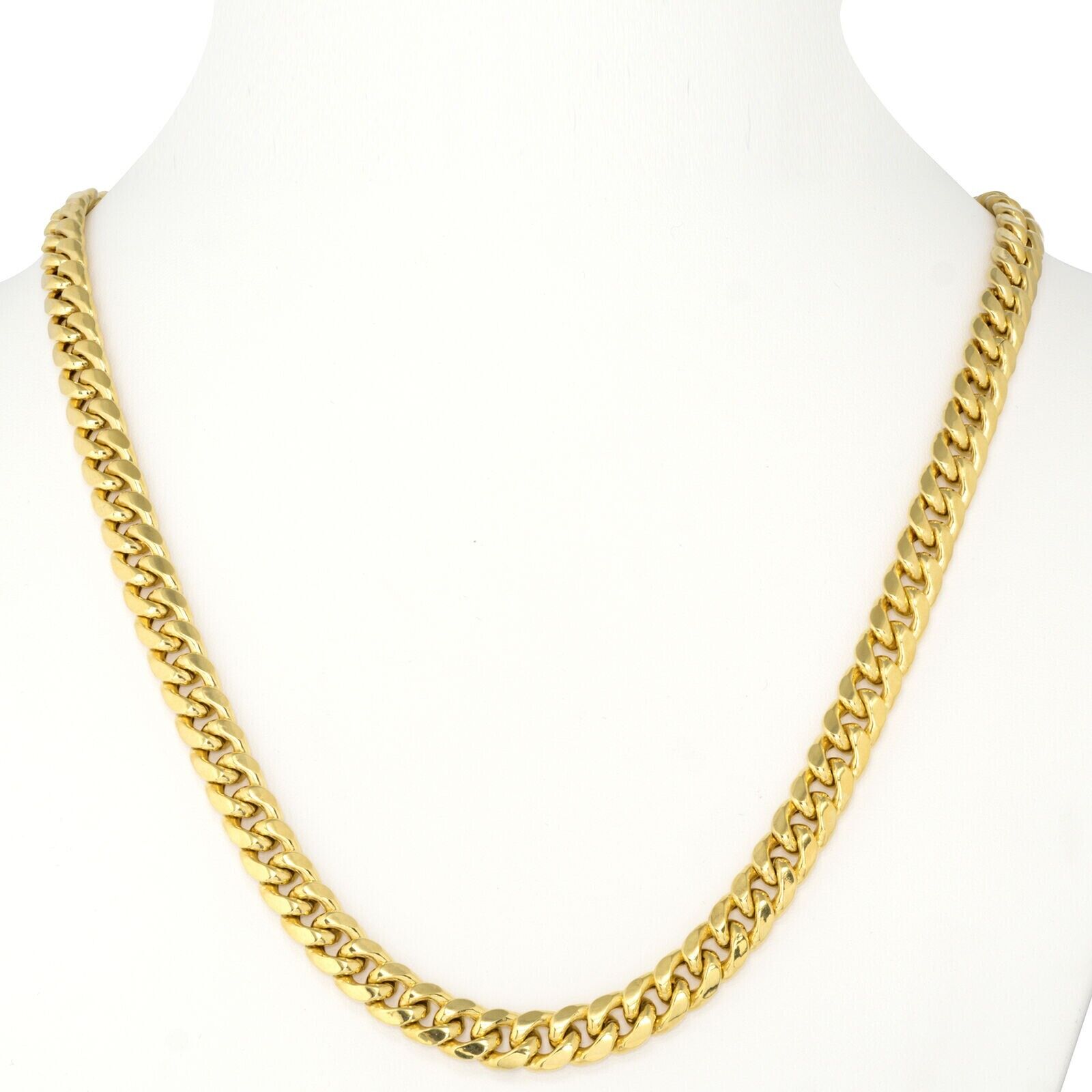 Gold Miami Cuban Link Necklace (10mm) in Yellow Gold - 18 - Gold Presidents