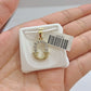 Real 10K Yellow Gold Initials Diamond Cut Charm A-Z Pendant  Alphabets