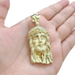 10k Gold Jesus Head Charm Rope Chain Necklace 6mm 30'' Set & Pendant 10kt REAL