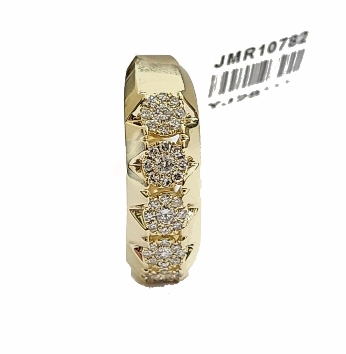 Real 14k Yellow Gold Diamond Ring White Genuine 0.73CT Diamonds 14kt Size 10