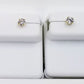 Real 10k Gold Stud Earring Round Solitaire Design Men Women Free Shipping