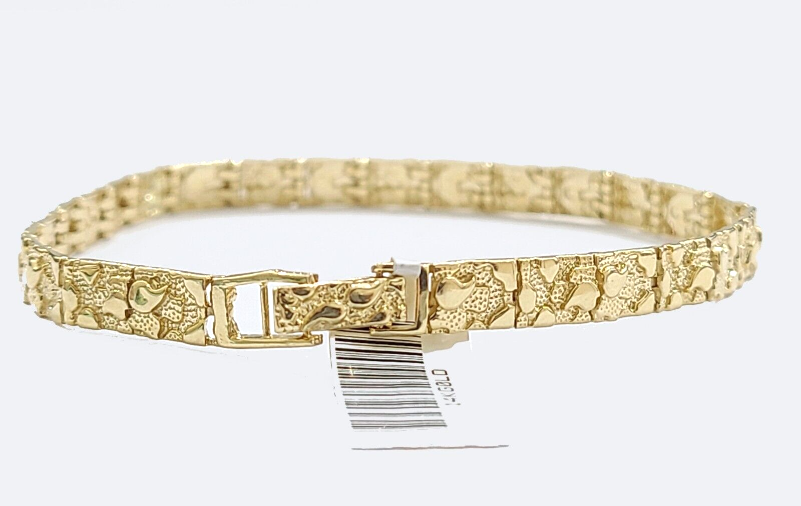 Gold Nugget Bracelet Bangle Style BB4MM 