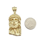 Real 10k Gold Jesus Head Charm Pendant 2'' Inch 10KT Yellow Gold