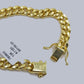 Real 10k Yellow Gold 7mm Miami Cuban Link Bracelet 8" inch Men and Women