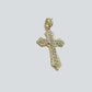 Real 10k Yellow Gold Cross Charm Rope Chain Necklace 4mm 24'' Pendant 10kt Jesus