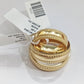 10k Yellow Gold Mens Band Engagement Wedding Ring Real 10kt gold Size 12