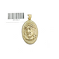 10k Gold Circular Jesus Head Charm Rope Chain Necklace 3mm 28'' Set Pendant 10kt