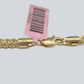 14k Yellow Gold Franco Chain Two-tone Necklace 4mm 18 Inch Diamond Cut 14kt SALE