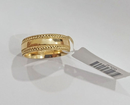 10k Yellow Gold Mens Band Engagement Wedding Ring Real 10kt gold Size 12