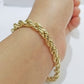 Real 10k Yellow Gold rope Bracelet 6.5mm 8" lobster lock 10kt new for men