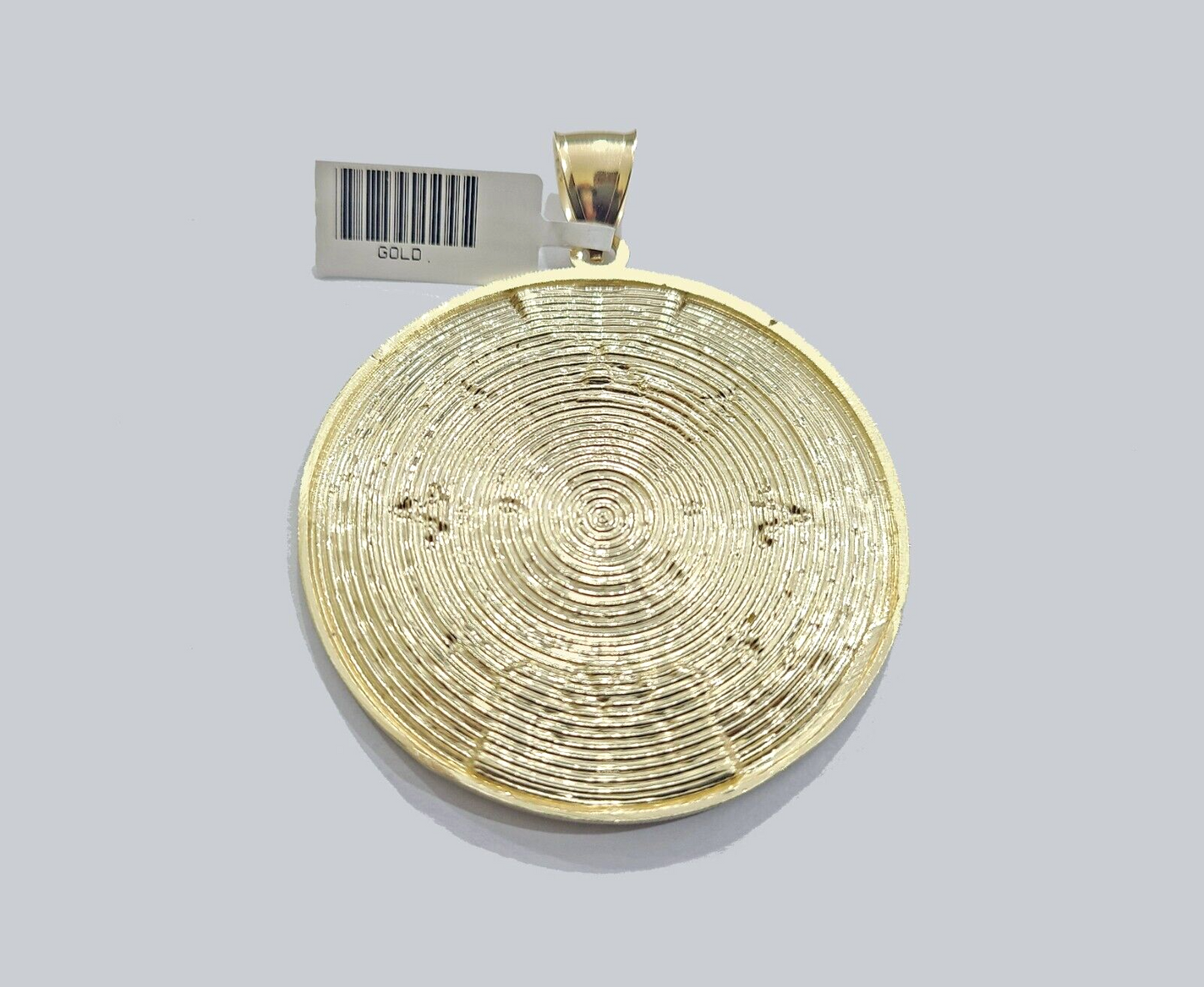 Real 10k Yellow Gold  Mayan Calendar Charm Pendant 10kt for Chain