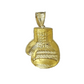 10k Yellow Gold Boxing Glove Charm Pendant 1.5Inch Chain Necklace SALE Real 10kt