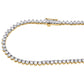 10k Solid Tennis Ice Chain Real Gold 18 Inch Necklace 4mm Genuine 1.50CT Diamond