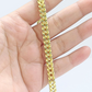 Real 10k Yellow Gold 6mm Franco Bracelet 8" inch 10kt Unisex Men Women