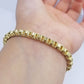 Real 10k Yellow Gold 4mm Box Byzantine Bracelet 8.5" inch 10kt Unisex Men Women