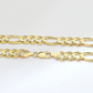 14k Solid Yellow Gold Figaro Chain 10mm 28'' Inches Necklace Real 14kt