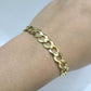 Real 10K Yellow Gold 8mm Cuban Curb Link Bracelet 8" inch 10kt Lobster lock