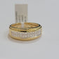 Mens Engagement Wedding Band REAL 14k Yellow Gold Natural Diamond Band Ring SALE