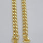 14k Yellow Gold Miami Cuban Link Chain 9mm 28" Necklace Box Lock Real 14kt