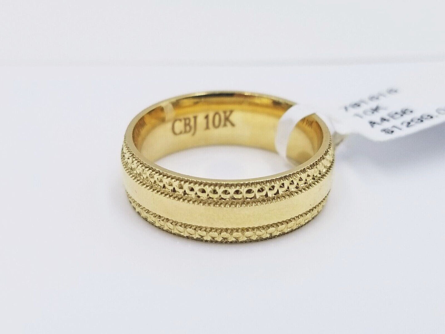 Real 10k Yellow Gold Ladies Ring Band Wedding Band For women 10kt gold Size 5.5