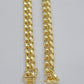 14k Yellow Gold Miami Cuban Link Chain 9mm 20" Necklace Box Lock 14kt Choker