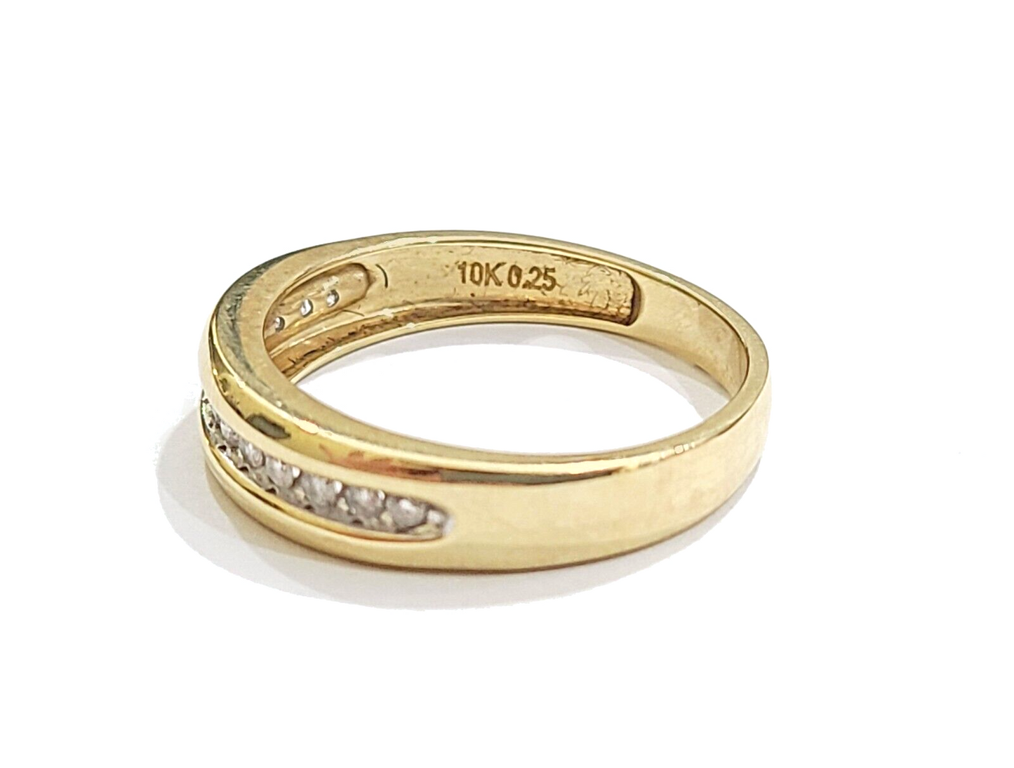 Real 10k Gold Men's Ring size 10.5 10kt Yellow gold, Wedding Band Diamond