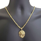 Real 10k Yellow Gold Milano Rope Chain 22 Inch Necklace Lion Head Charm Pendant