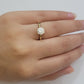 10k Yellow Gold Ring Ladies Solitaire Engagement Wedding Band REAL Women SZ 7