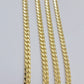 Real 10k Yellow Gold Chain 24 Inch 6mm Miami Cuban Link SOLID 10kt Strong Link